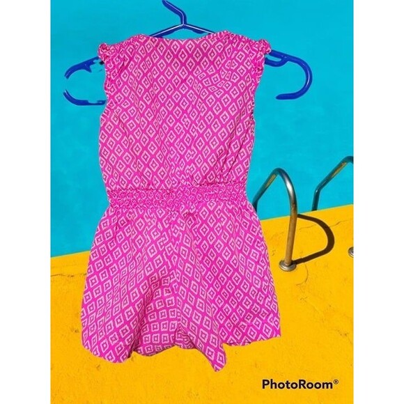 Girls Carter's Pink & White Romper Size 6M (E72) - Picture 2 of 2